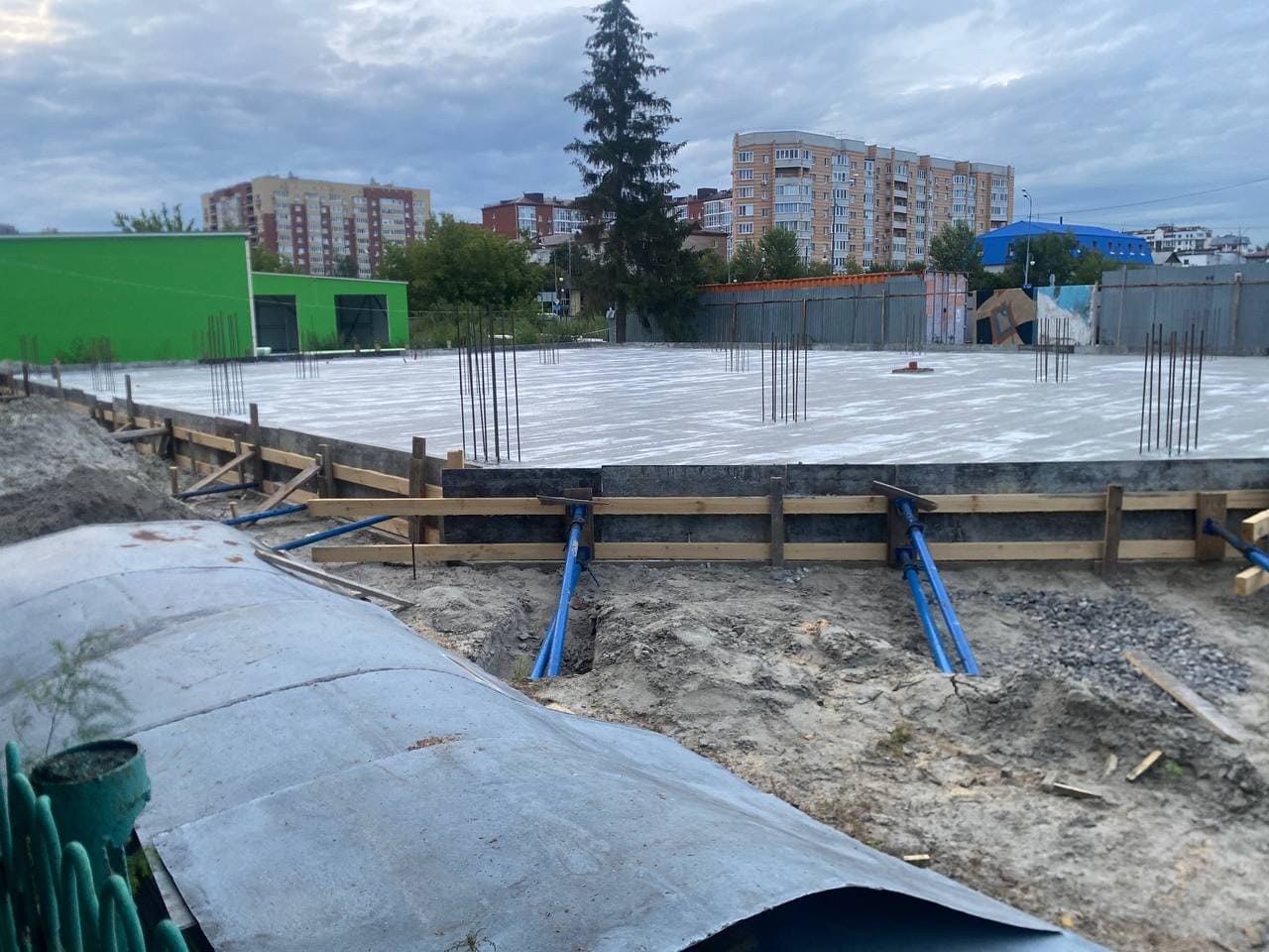 Фундамент плита под коммерческое помещение — фото 17